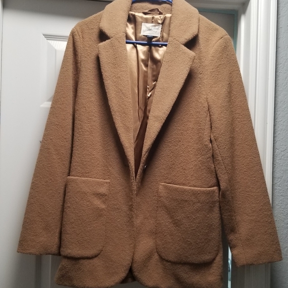 Oversized blazer coat light brown - Picture 1 of 4